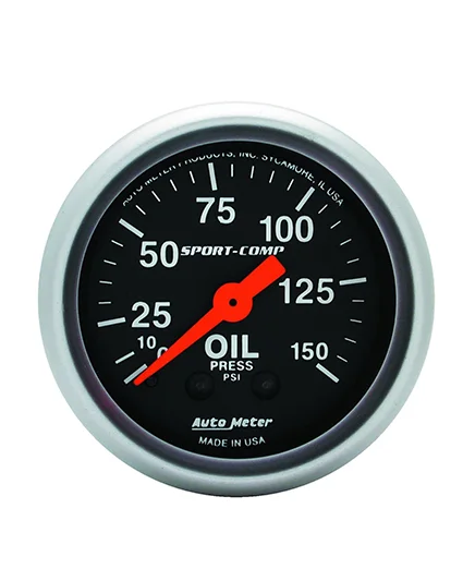 3323 Auto Meter 3323 Medidor de presión de aceite - mecánico - Image 1