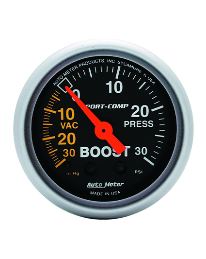 autometerboostmeter Autometer 3303 Medidor de boost 30PSI - Image 1